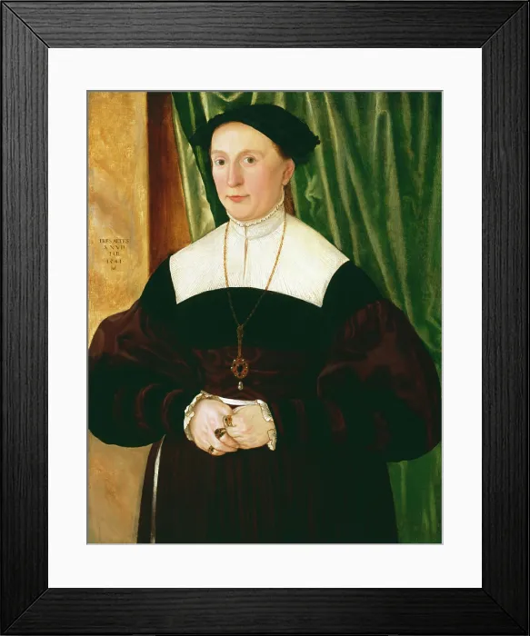 Framed Print : Portrait of a Woman, 1541. Creator: Hans Mielich Framed Print : Portrait of a Woman, 1541. Creator: Hans Mielich