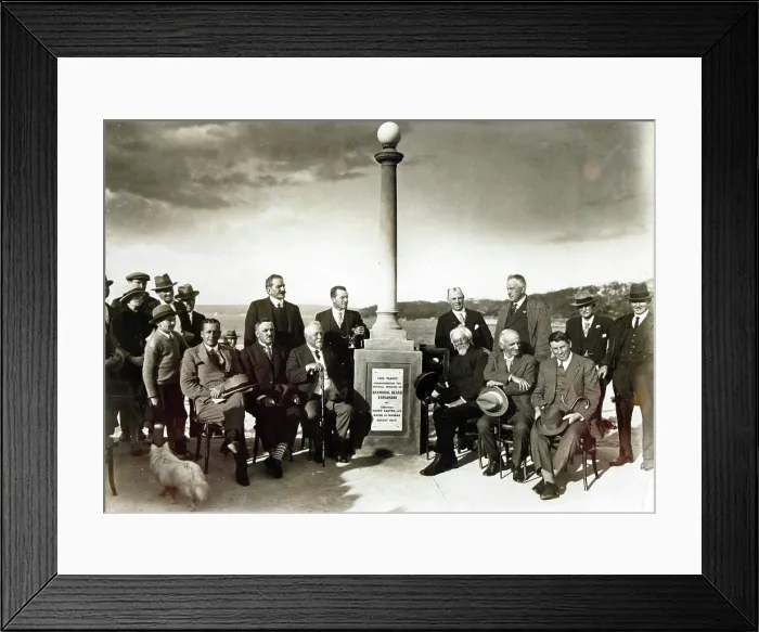 Framed Print : Official opening of Balmoral Beach Esplanade, 1927. Creator: Unknown Framed Print : Official opening of Balmoral Beach Esplanade, 1927. Creator: Unknown