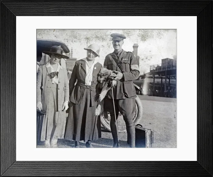 Framed Print : Ethel Newland with Lieutenant Douglas Gordon Scott MC, c1919. Creator: Unknown Framed Print : Ethel Newland with Lieutenant Douglas Gordon Scott MC, c1919. Creator: Unknown