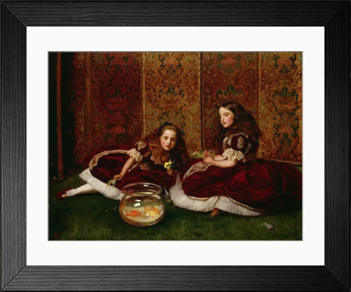 Framed Print : Leisure Hours, 1864. Creator: John Everett Millais Framed Print : Leisure Hours, 1864. Creator: John Everett Millais