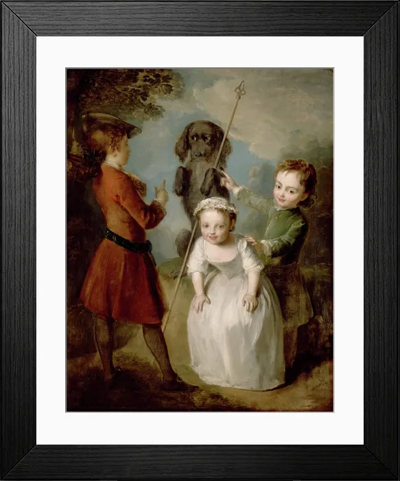 Framed Print : Playing Soldier, c1743. Creator: Philippe Mercier Framed Print : Playing Soldier, c1743. Creator: Philippe Mercier