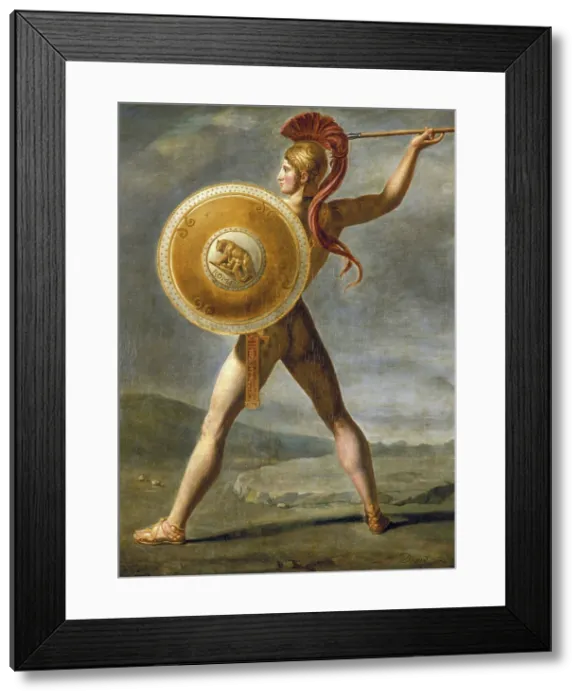 Framed Print : Roman Warrior, 1824. Creator: Workshop of Jacques Louis David Framed Print : Roman Warrior, 1824. Creator: Workshop of Jacques Louis David
