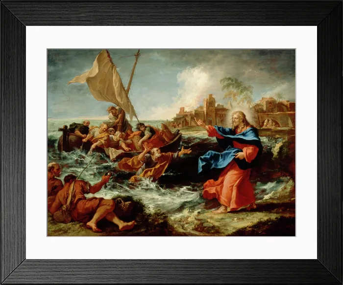 Framed Print : The Miraculous Draught of Fishes, c.between 1695 and 1697. Creator: Sebastiano Ricci Framed Print : The Miraculous Draught of Fishes, c.between 1695 and 1697. Creator: Sebastiano Ricci