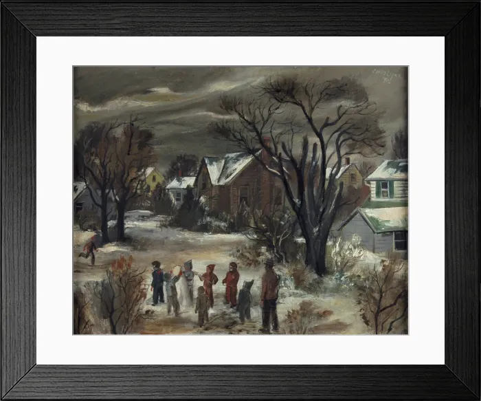 Framed Print : Snow Man, 1942. Creator: Carlos Lopez Framed Print : Snow Man, 1942. Creator: Carlos Lopez