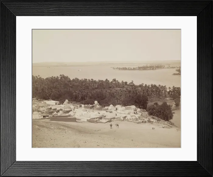 Framed Print : Asyut at the Time of the Annual Inundation of the Nile, 19th century. Creator: Anon Framed Print : Asyut at the Time of the Annual Inundation of the Nile, 19th century. Creator: Anon