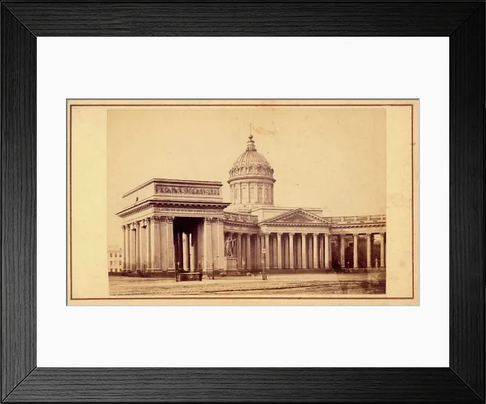 Framed Print : Kazansky Cathedral, mid-19th century. Creator: Alfred Lorens Framed Print : Kazansky Cathedral, mid-19th century. Creator: Alfred Lorens