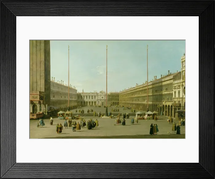 Framed Print : The Piazza San Marco, c1739. Creator: Canaletto Framed Print : The Piazza San Marco, c1739. Creator: Canaletto