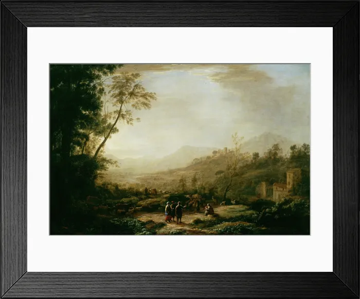 Framed Print : Sunrise, 1631. Creator: Claude Lorrain Framed Print : Sunrise, 1631. Creator: Claude Lorrain