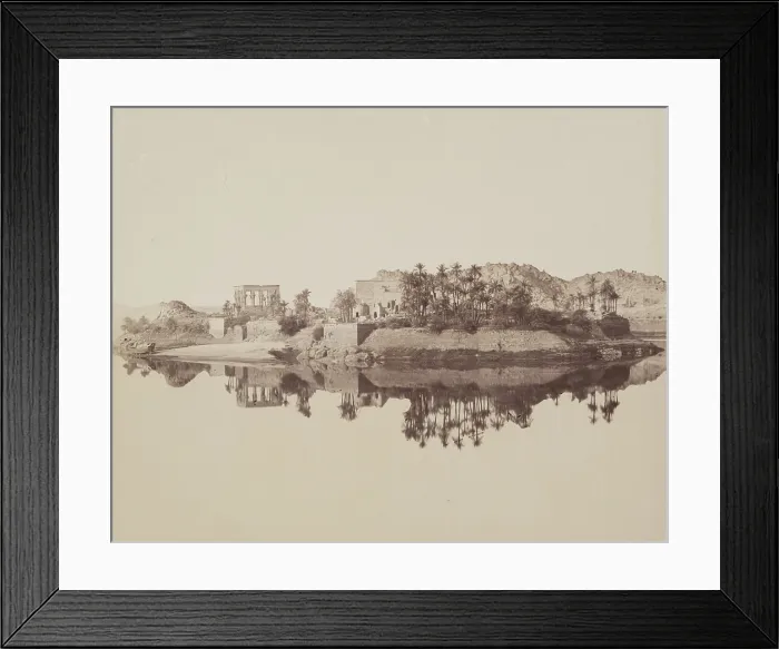 Framed Print : Island of Philae, 19th century. Creator: Anon Framed Print : Island of Philae, 19th century. Creator: Anon