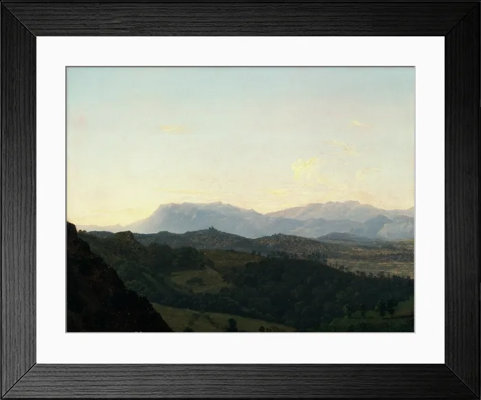 Framed Print : The Sabine Mountains, late 18th or early-mid 19th century. Creator: Jean Joseph Xavier Bidauld Framed Print : The Sabine Mountains, late 18th or early-mid 19th century. Creator: Jean Joseph Xavier Bidauld