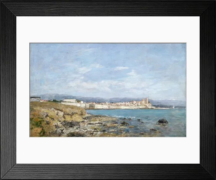 Framed Print : View of Antibes, 1893. Creator: Eugene Louis Boudin Framed Print : View of Antibes, 1893. Creator: Eugene Louis Boudin