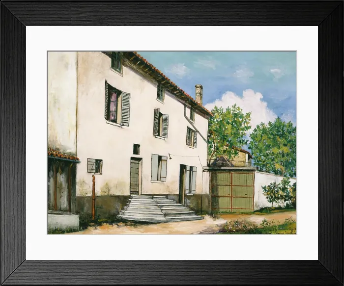 Framed Print : The Country House, 1927. Creator: Maurice Utrillo Framed Print : The Country House, 1927. Creator: Maurice Utrillo