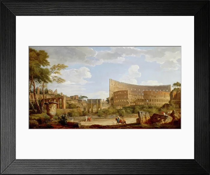 Framed Print : View of the Colosseum, 1735. Creator: Giovanni Paolo Panini Framed Print : View of the Colosseum, 1735. Creator: Giovanni Paolo Panini
