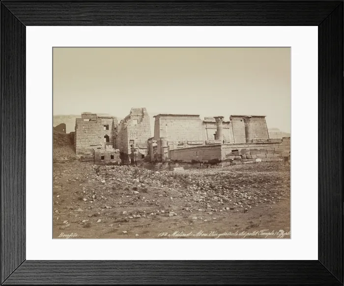 Framed Print : Madinet Habu, General View of Mortuary Temple of Ramesses III. Luxor, West Bank, 19th century. Creator: Maison Bonfils Framed Print : Madinet Habu, General View of Mortuary Temple of Ramesses III. Luxor, West Bank, 19th century. Creator: Maison Bonfils