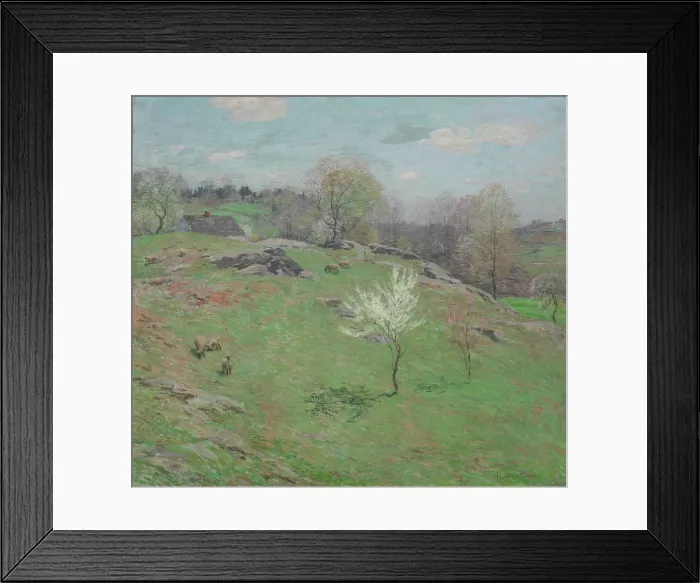 Framed Print : Unfolding Buds, 1909. Creator: Willard Leroy Metcalf Framed Print : Unfolding Buds, 1909. Creator: Willard Leroy Metcalf
