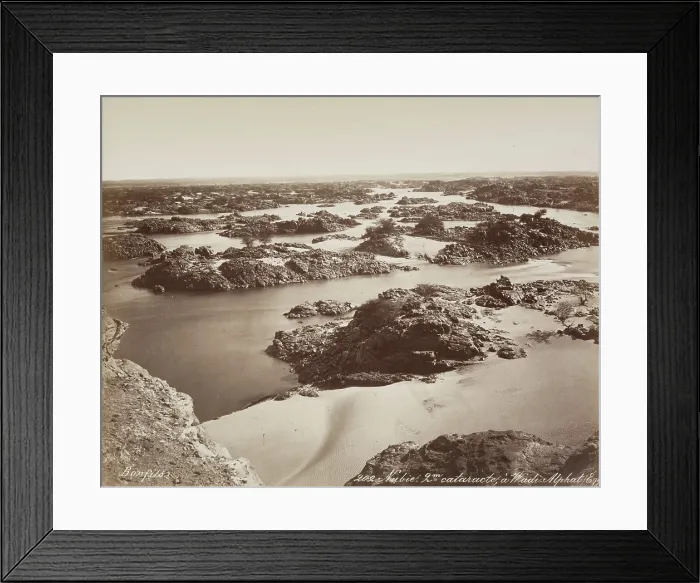 Framed Print : The Second Cataract on the Nile, 19th century. Creator: Maison Bonfils Framed Print : The Second Cataract on the Nile, 19th century. Creator: Maison Bonfils