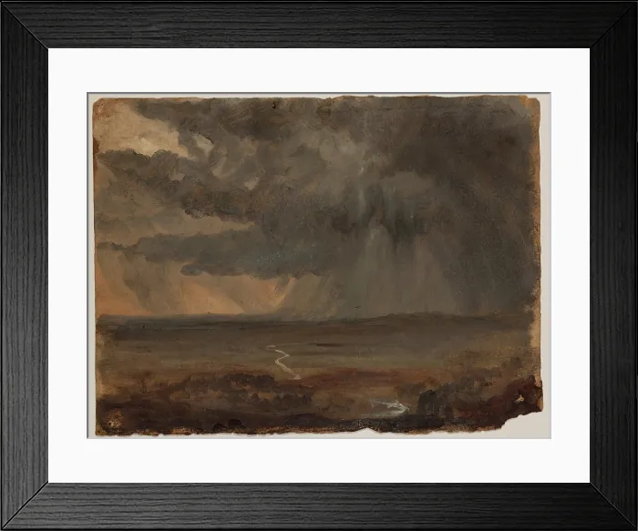 Framed Print : Stormy Landscape, c1832. Creator: Thomas Cole Framed Print : Stormy Landscape, c1832. Creator: Thomas Cole