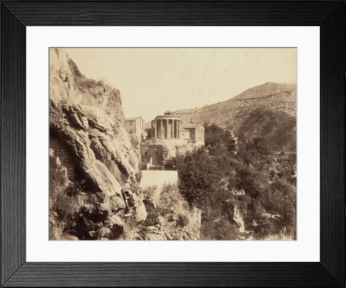 Framed Print : Temple at Vesta at Tivoli, c1863. Creator: Robert MacPherson Framed Print : Temple at Vesta at Tivoli, c1863. Creator: Robert MacPherson