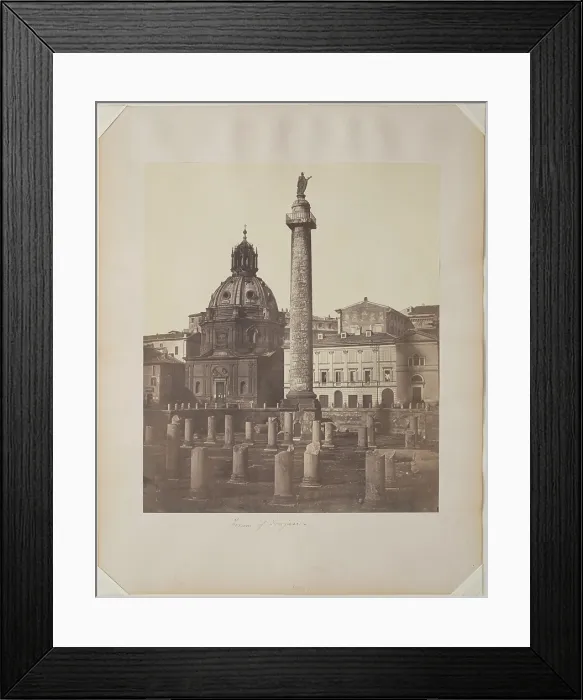 Framed Print : Forum of Trajan, between 1850 and 1870. Creator: Robert MacPherson Framed Print : Forum of Trajan, between 1850 and 1870. Creator: Robert MacPherson