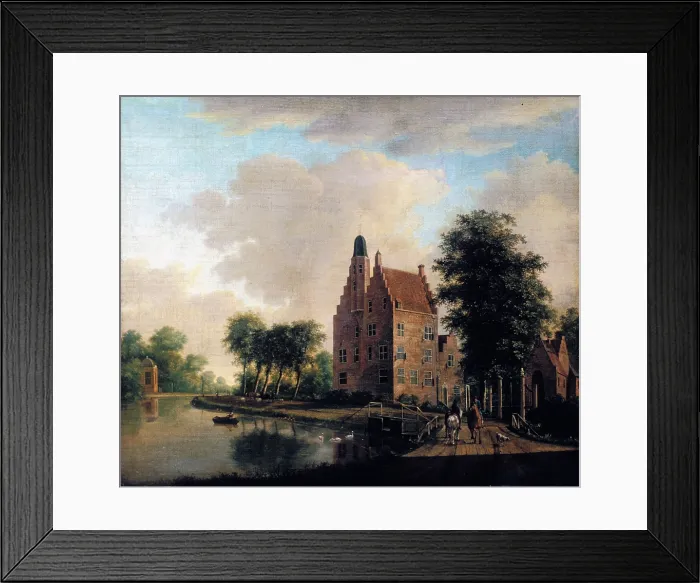 Framed Print : Huis Oudaen, Near Breukelen, 1780. Creator: Christian Zepp Framed Print : Huis Oudaen, Near Breukelen, 1780. Creator: Christian Zepp