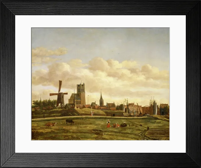 Framed Print : View of Den Briel, between 1658 and 1660. Creator: Daniel Vosmaer Framed Print : View of Den Briel, between 1658 and 1660. Creator: Daniel Vosmaer