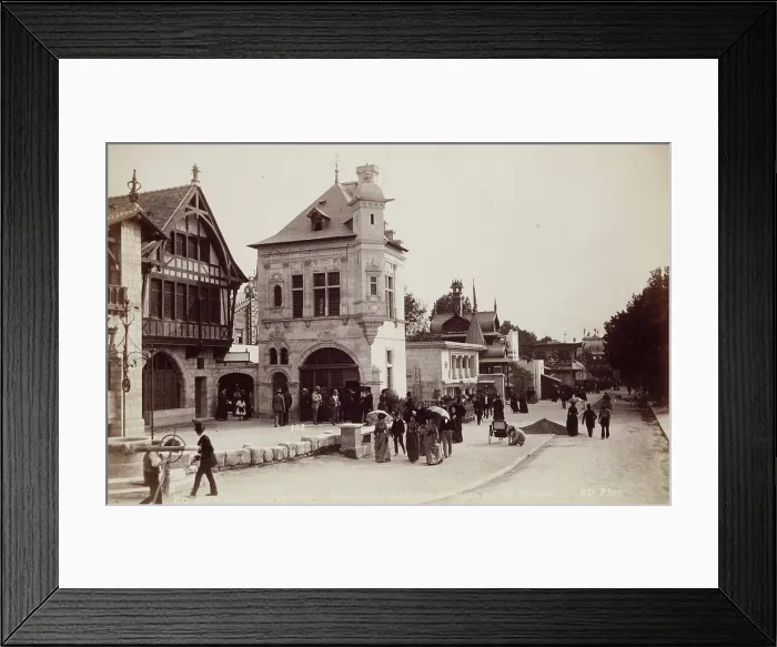Framed Print : History of the Habitations of Man by Ch. Garnier, Universal Exposition, Paris, 1889. Creator: Unknown Framed Print : History of the Habitations of Man by Ch. Garnier, Universal Exposition, Paris, 1889. Creator: Unknown