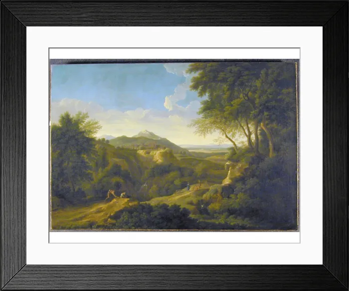 Framed Print : Italian Landscape, between 1640 and 1675. Creator: Gaspard Dughet Framed Print : Italian Landscape, between 1640 and 1675. Creator: Gaspard Dughet