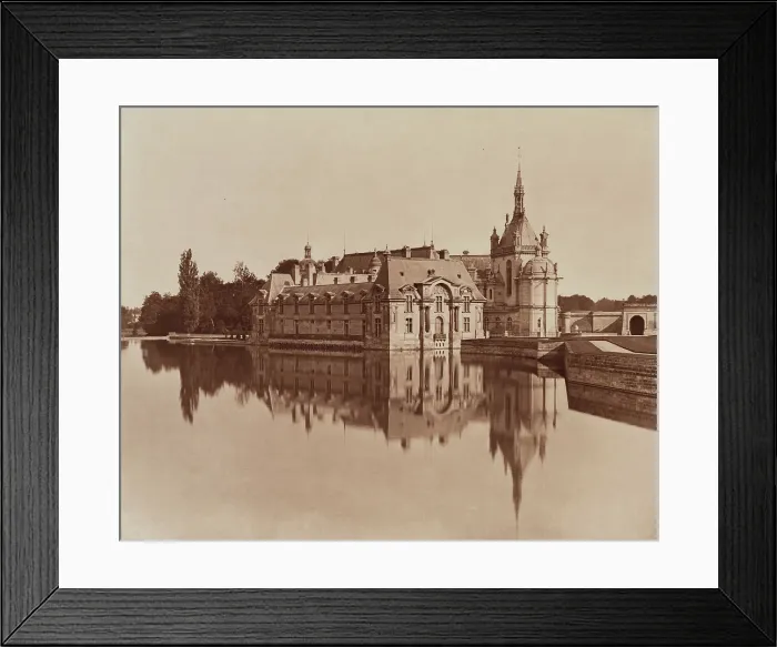 Framed Print : Chateau, Chantilly, between 1867 and 1870. Creator: Adolphe Braun Framed Print : Chateau, Chantilly, between 1867 and 1870. Creator: Adolphe Braun