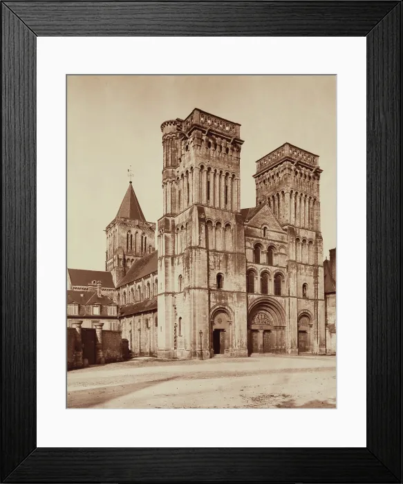 Framed Print : Church of the Trinity, Caen, France, between 1867 and 1870. Creator: Adolphe Braun Framed Print : Church of the Trinity, Caen, France, between 1867 and 1870. Creator: Adolphe Braun