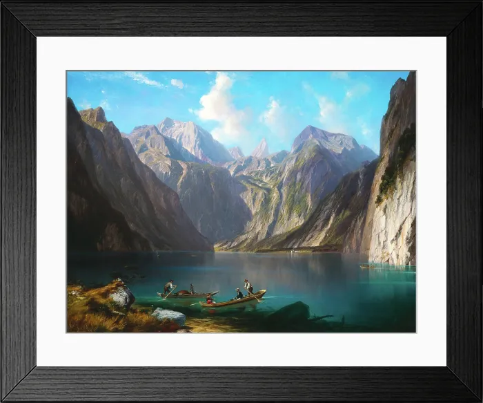 Framed Print : Konigsee, c1873. Creator: Willibald Wex Framed Print : Konigsee, c1873. Creator: Willibald Wex