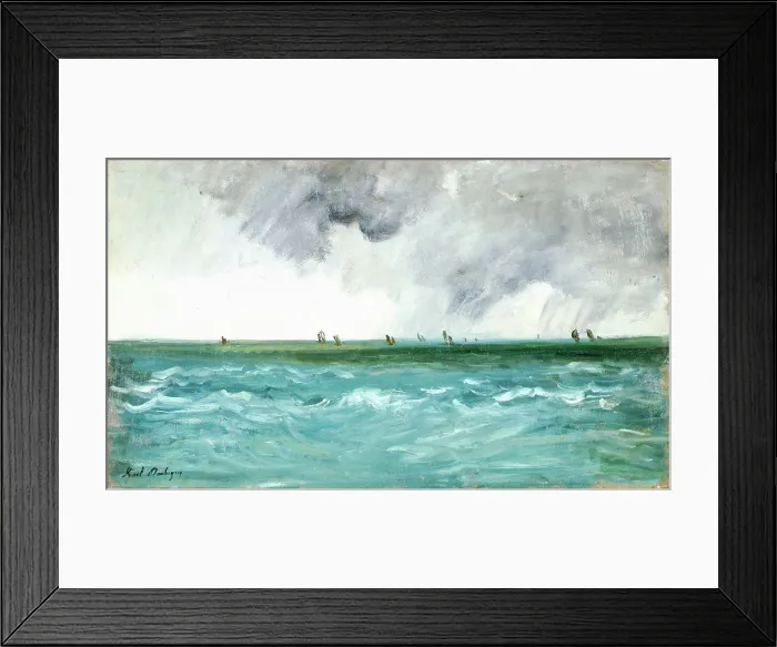 Framed Print : Seascape, c1870s. Creator: Karl Daubigny Framed Print : Seascape, c1870s. Creator: Karl Daubigny
