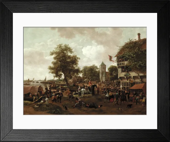 Framed Print : The Fair at Oegstgeest, c.between 1655 and 1660. Creator: Jan Steen Framed Print : The Fair at Oegstgeest, c.between 1655 and 1660. Creator: Jan Steen