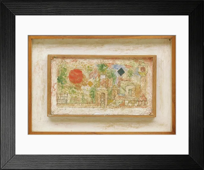 Framed Print : Small Landscape with Garden Door, 1928. Creator: Paul Klee Framed Print : Small Landscape with Garden Door, 1928. Creator: Paul Klee