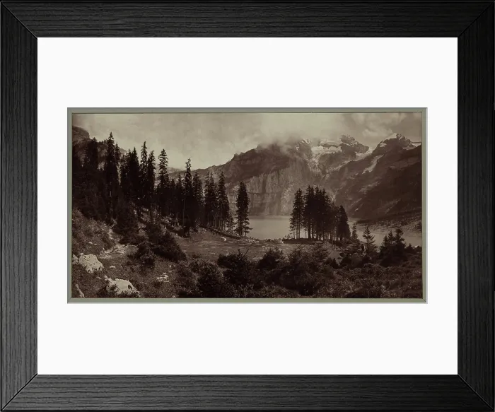 Framed Print : Lac Doeshi, Switzerland, 1868. Creator: Adolphe Braun Framed Print : Lac Doeshi, Switzerland, 1868. Creator: Adolphe Braun
