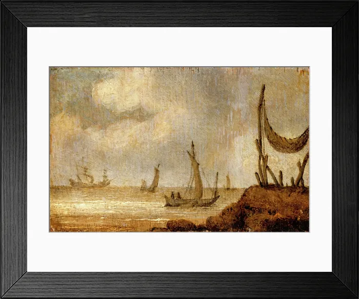 Framed Print : A Coastal Scene, 1630s. Creator: Unknown Framed Print : A Coastal Scene, 1630s. Creator: Unknown