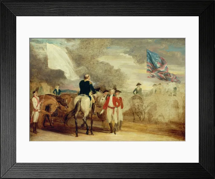 Framed Print : Surrender of Cornwallis at Yorktown, 1787. Creator: John Trumbull Framed Print : Surrender of Cornwallis at Yorktown, 1787. Creator: John Trumbull