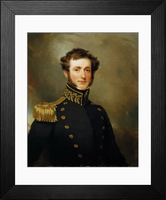 Framed Print : Lieutenant Philip Augustus Stockton, 1833. Creator: Henry Inman Framed Print : Lieutenant Philip Augustus Stockton, 1833. Creator: Henry Inman