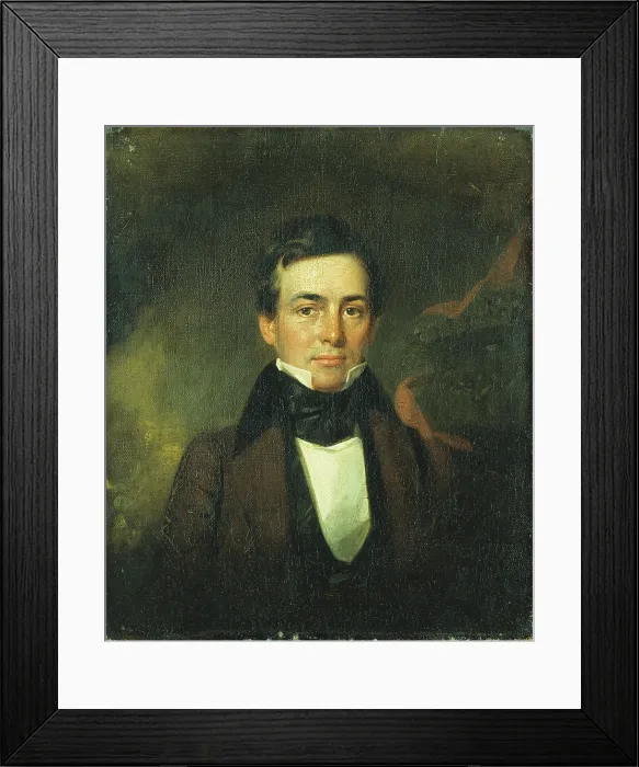 Framed Print : Stevens Thomson Mason, c1837. Creator: Thomas Mickell Burnham Framed Print : Stevens Thomson Mason, c1837. Creator: Thomas Mickell Burnham