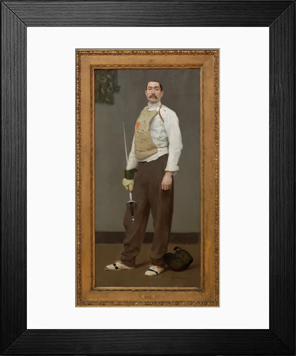 Framed Print : The Fencing Master, c1895. Creator: Gari Melchers