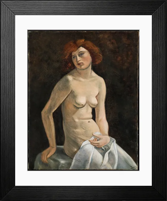 Framed Print : Young Girl, early 20th century. Creator: Andre Derain Framed Print : Young Girl, early 20th century. Creator: Andre Derain
