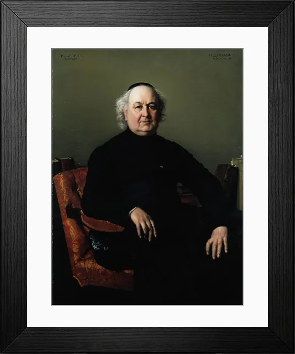 Framed Print : Jean Louis Gabriel, Rector of Saint Merri, 1861. Creator: Henri Lehmann Framed Print : Jean Louis Gabriel, Rector of Saint Merri, 1861. Creator: Henri Lehmann