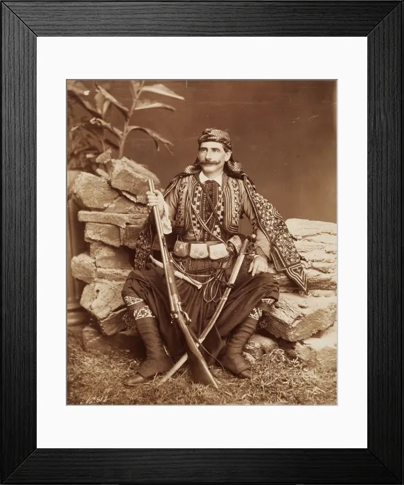 Framed Print : A Dragoman, 19th century. Creator: Maison Bonfils Framed Print : A Dragoman, 19th century. Creator: Maison Bonfils
