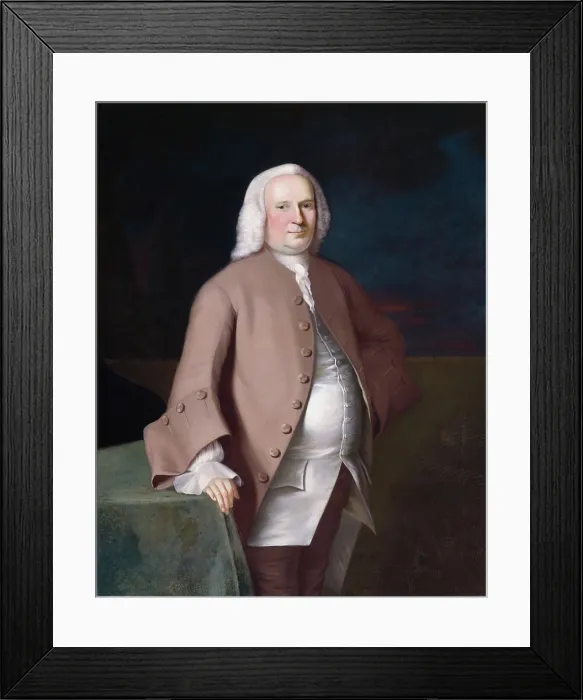 Framed Print : James Pitts, 1757. Creator: Joseph Blackburn Framed Print : James Pitts, 1757. Creator: Joseph Blackburn