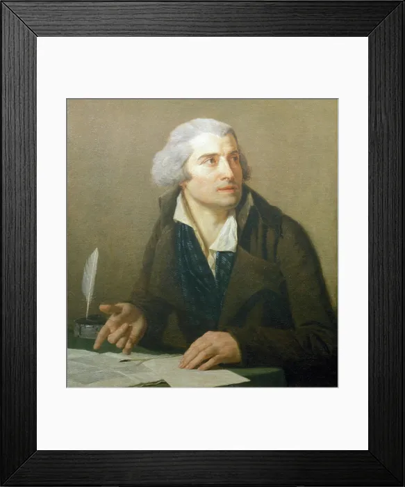 Framed Print : Marie Joseph Chenier, 1793. Creator: Jean Francois Hue Framed Print : Marie Joseph Chenier, 1793. Creator: Jean Francois Hue