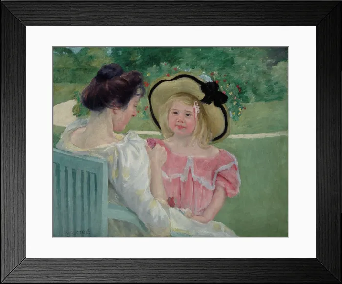 Framed Print : In the Garden, 1903 or 1904. Creator: Mary Cassatt Framed Print : In the Garden, 1903 or 1904. Creator: Mary Cassatt