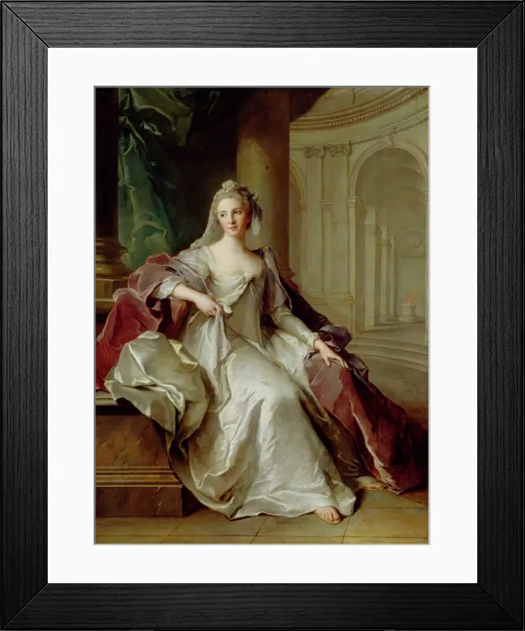 Framed Print : Madame Henriette de France as a Vestal Virgin, c1749. Creator: Jean-Marc Nattier Framed Print : Madame Henriette de France as a Vestal Virgin, c1749. Creator: Jean-Marc Nattier