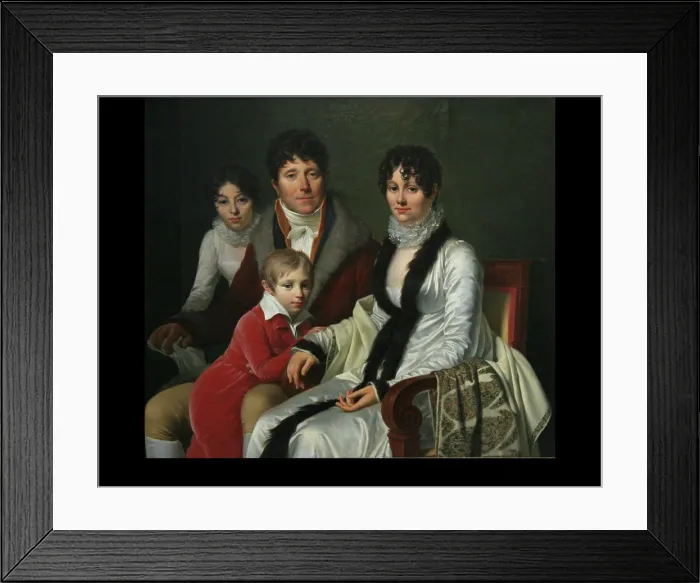 Framed Print : Family Group, 1812. Creator: Louis Andre Gabriel Bouchet Framed Print : Family Group, 1812. Creator: Louis Andre Gabriel Bouchet