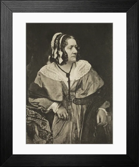 Framed Print : Mrs. Anna Brownell Jameson, between 1843 and 1847; from Camera Work, January 1912. Creator: Unknown Framed Print : Mrs. Anna Brownell Jameson, between 1843 and 1847; from Camera Work, January 1912. Creator: Unknown