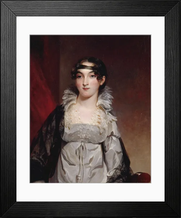 Framed Print : Mrs. Edward Hudson, 1814. Creator: Thomas Sully Framed Print : Mrs. Edward Hudson, 1814. Creator: Thomas Sully