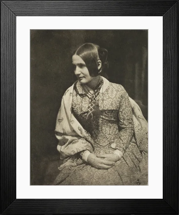 Framed Print : Lady in Flowered Dress (Wilhelmina Fillans), between 1843 and 1847; from Camera Work, January 1912. Creator: Unknown Framed Print : Lady in Flowered Dress (Wilhelmina Fillans), between 1843 and 1847; from Camera Work, January 1912. Creator: Unknown